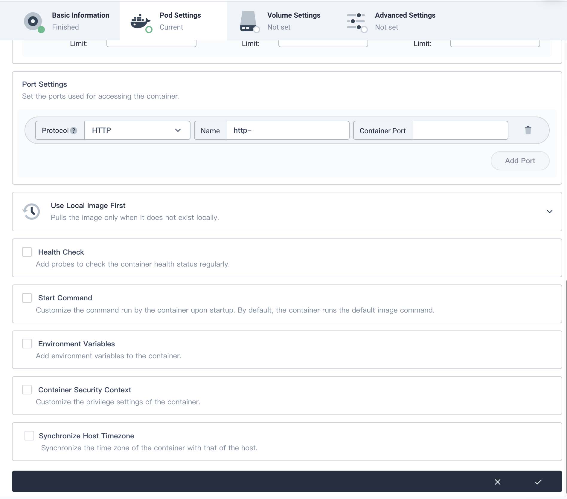 Create Deployment